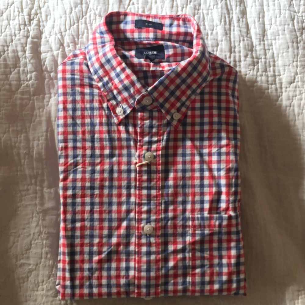 J.Crew Men’s Cotton Slim Button Up Top